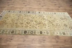 4'8x9'8 Hand Knotted Tribal Floral Oriental Wool Rug