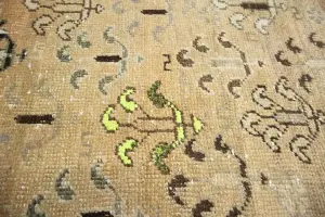 4'8x9'8 Hand Knotted Tribal Floral Oriental Wool Rug