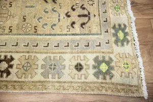 4'8x9'8 Hand Knotted Tribal Floral Oriental Wool Rug