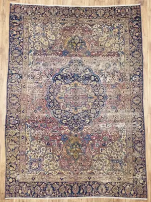 6'3x8'8 Hand Knotted Floral Classic Oriental Wool Rug