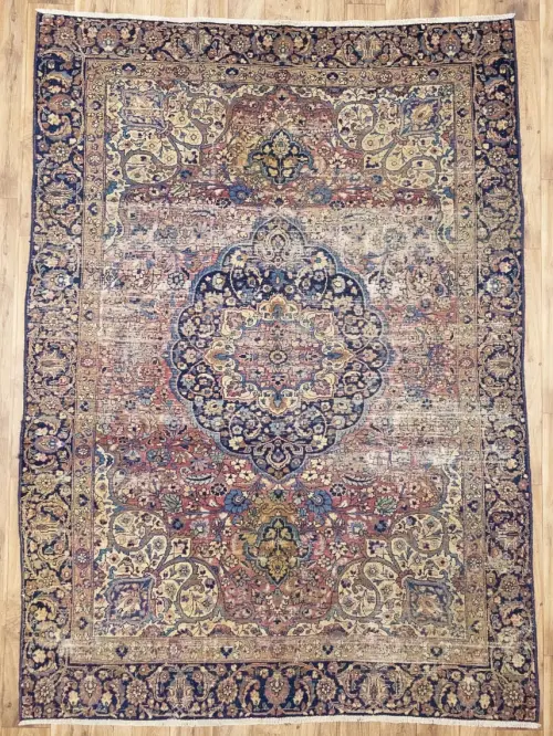 6'3x8'8 Hand Knotted Floral Classic Oriental Wool Rug
