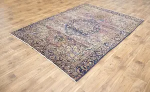 6'3x8'8 Hand Knotted Floral Classic Oriental Wool Rug