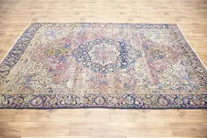 6'3x8'8 Hand Knotted Floral Classic Oriental Wool Rug