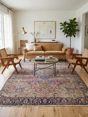 6'3x8'8 Hand Knotted Floral Classic Oriental Wool Rug