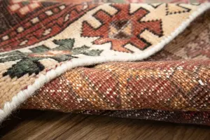 4'11x9'0 Hand Knotted Tribal Geometric Oriental Wool Rug