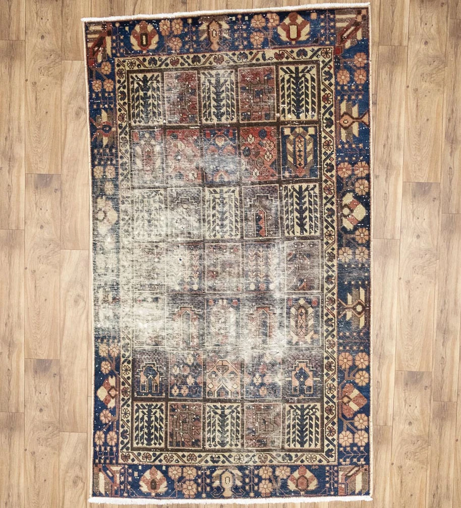 4'6x7'9 Hand Knotted Floral Classic Oriental Wool Rug - Image 1