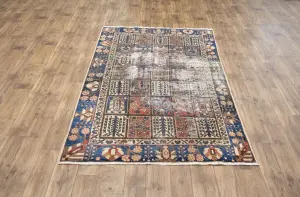 4'6x7'9 Hand Knotted Floral Classic Oriental Wool Rug