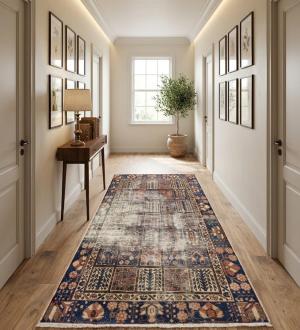 4'6x7'9 Hand Knotted Floral Classic Oriental Wool Rug