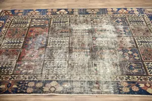 4'6x7'9 Hand Knotted Floral Classic Oriental Wool Rug