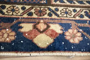 4'6x7'9 Hand Knotted Floral Classic Oriental Wool Rug