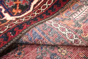 7'0x10'3 Hand Knotted Tribal Geometric Oriental Wool Rug