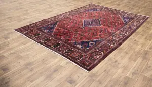 7'0x10'3 Hand Knotted Tribal Geometric Oriental Wool Rug