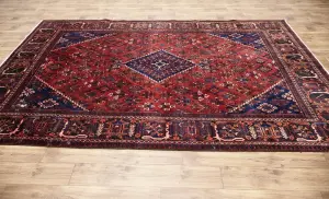 7'0x10'3 Hand Knotted Tribal Geometric Oriental Wool Rug