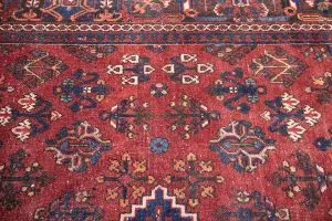 7'0x10'3 Hand Knotted Tribal Geometric Oriental Wool Rug