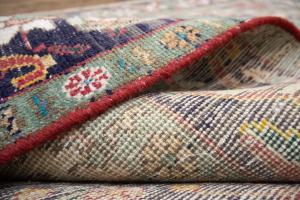 6'4x9'4 Hand Knotted Muted Floral Classic Oriental Wool Rug