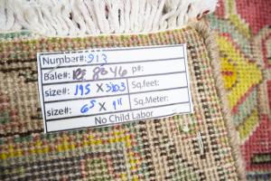 6'6x9'11 Hand Knotted Muted Floral Classic Oriental Wool Rug