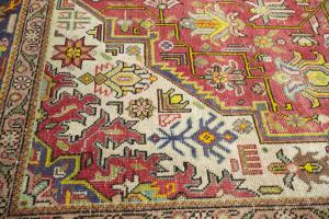 6'6x9'11 Hand Knotted Muted Floral Classic Oriental Wool Rug