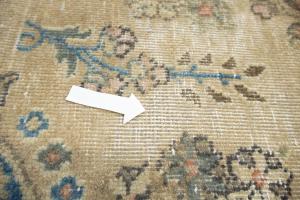 6'3x9'3 Hand Knotted Muted Floral Classic Oriental Wool Rug
