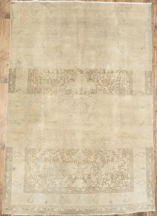 6'7x9'7 Hand Knotted Floral Classic Oriental Wool Rug