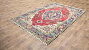 6'6x9'10 Hand Knotted Floral Classic Oriental Wool Rug