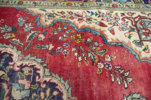 6'6x9'10 Hand Knotted Floral Classic Oriental Wool Rug