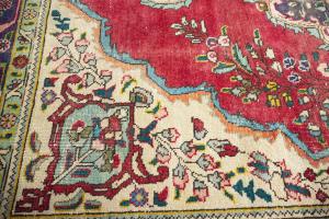6'6x9'10 Hand Knotted Floral Classic Oriental Wool Rug