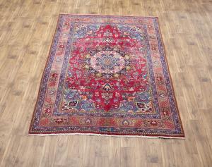 6'5x9'4 Hand Knotted Floral Classic Oriental Wool Rug