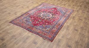6'5x9'4 Hand Knotted Floral Classic Oriental Wool Rug