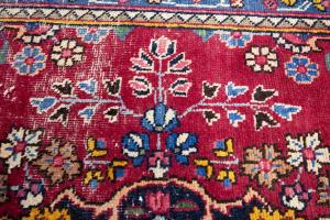 6'5x9'4 Hand Knotted Floral Classic Oriental Wool Rug