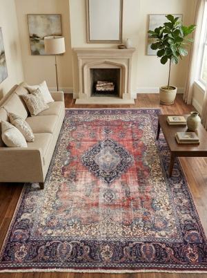 7'1x10'6 Hand Knotted Floral Classic Oriental Wool Rug