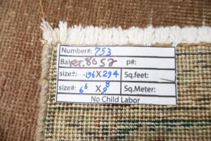 6'7x9'7 Hand Knotted Floral Classic Oriental Wool Rug