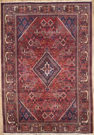 7'0x10'2 Hand Knotted Floral Classic Oriental Wool Rug