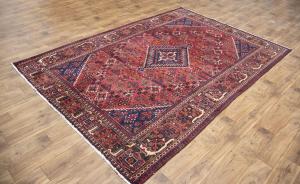 7'0x10'2 Hand Knotted Floral Classic Oriental Wool Rug