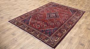 7'0x10'2 Hand Knotted Floral Classic Oriental Wool Rug