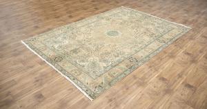 6'6x9'11 Hand Knotted Floral Classic Oriental Wool Rug