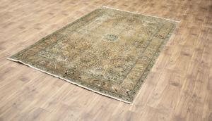 6'6x9'11 Hand Knotted Floral Classic Oriental Wool Rug