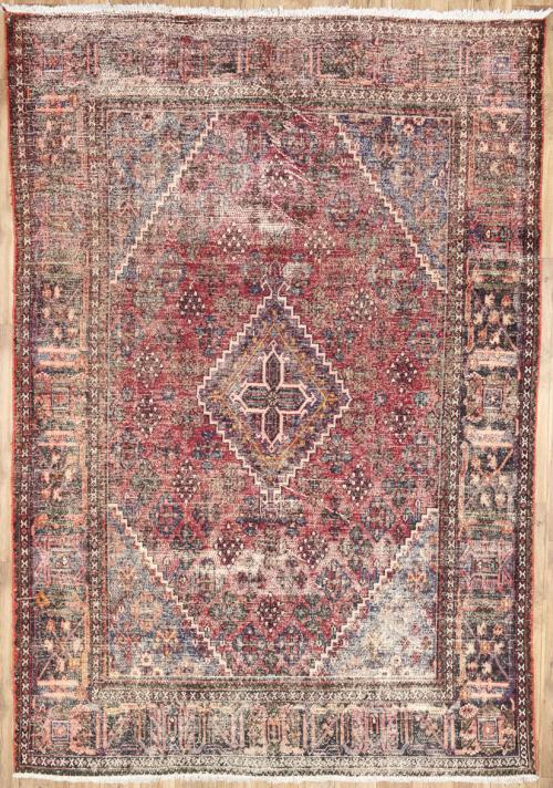 6'6x9'7 Hand Knotted Floral Classic Oriental Wool Rug
