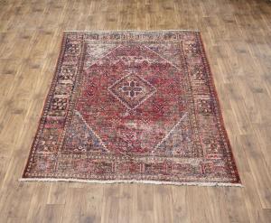 6'6x9'7 Hand Knotted Floral Classic Oriental Wool Rug