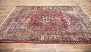 6'6x9'7 Hand Knotted Floral Classic Oriental Wool Rug
