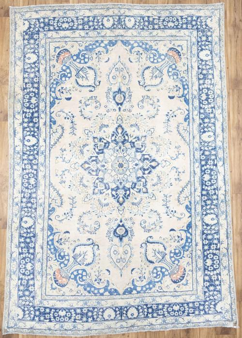 6'3x9'2 Hand Knotted Floral Classic Oriental Wool Rug