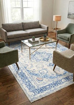 6'3x9'2 Hand Knotted Floral Classic Oriental Wool Rug