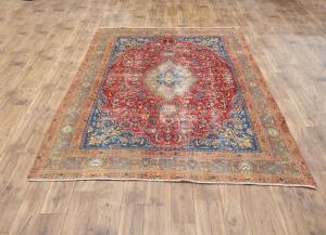 6'0x9'2 Hand Knotted Floral Classic Oriental Wool Rug