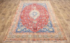 6'0x9'2 Hand Knotted Floral Classic Oriental Wool Rug