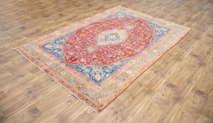 6'0x9'2 Hand Knotted Floral Classic Oriental Wool Rug