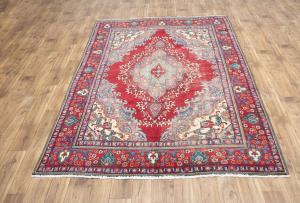 6'4x9'5 Hand Knotted Floral Classic Oriental Wool Rug