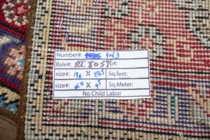 6'4x9'5 Hand Knotted Floral Classic Oriental Wool Rug