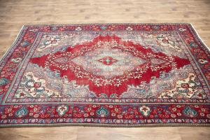 6'4x9'5 Hand Knotted Floral Classic Oriental Wool Rug