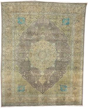 9'9x12'2 Hand Knotted Floral Classic Oriental Wool Rug