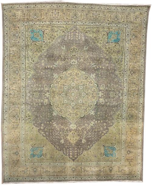 9'9x12'2 Hand Knotted Floral Classic Oriental Wool Rug