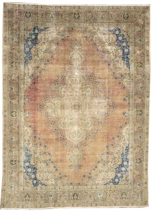 9'5x13'0 Hand Knotted Floral Classic Oriental Wool Rug